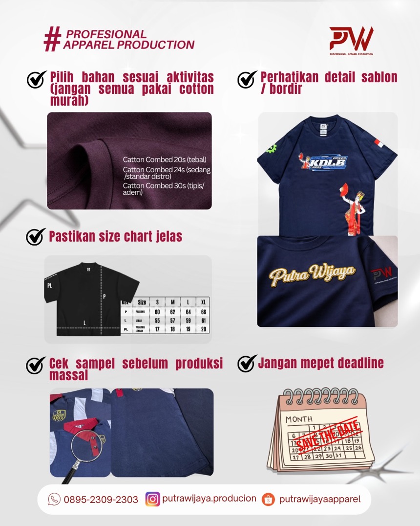 Tips biar baju komunitas nggak zonk